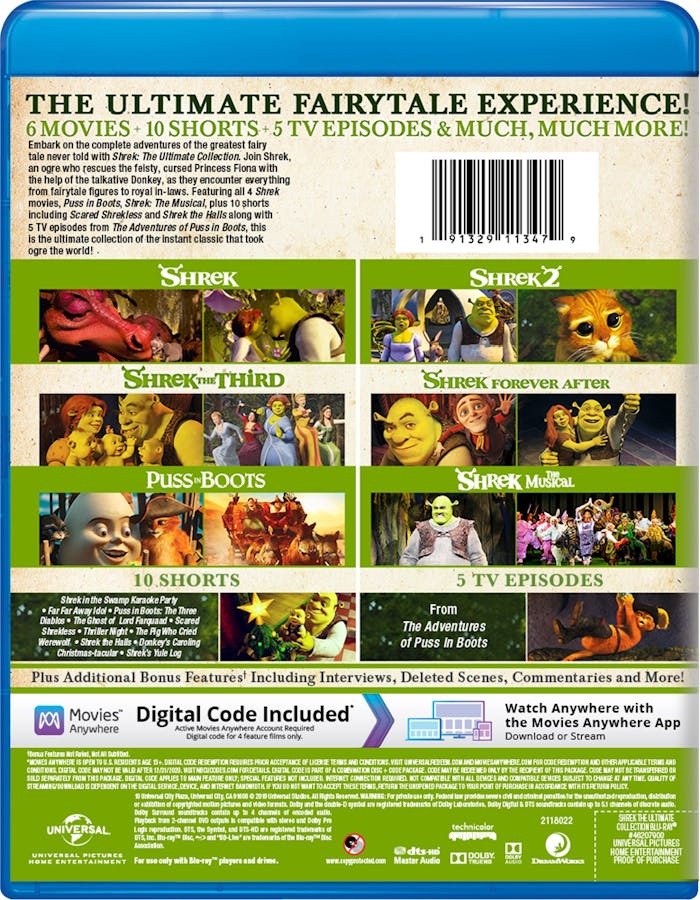 Shrek: The Ultimate Collection [Blu-ray]