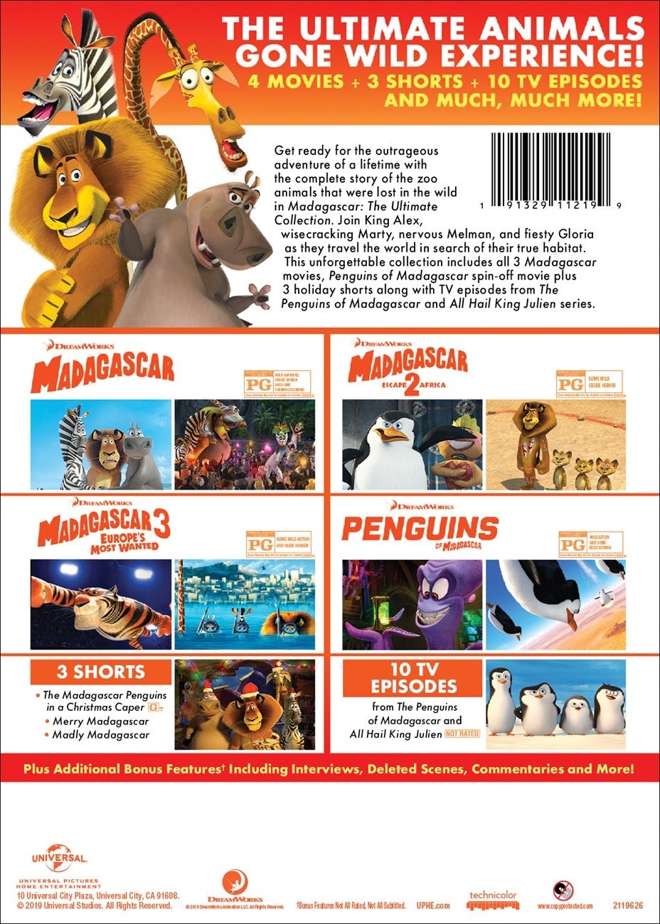 Buy Madagascar The Ultimate Collection DVD Set DVD GRUV