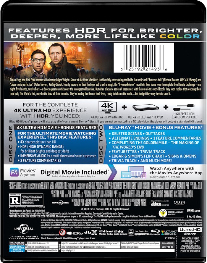 The World's End (4K Ultra HD + Blu-ray) [UHD]