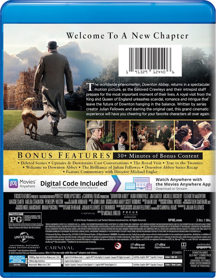 Downton Abbey: The Movie (DVD + Digital) [Blu-ray]