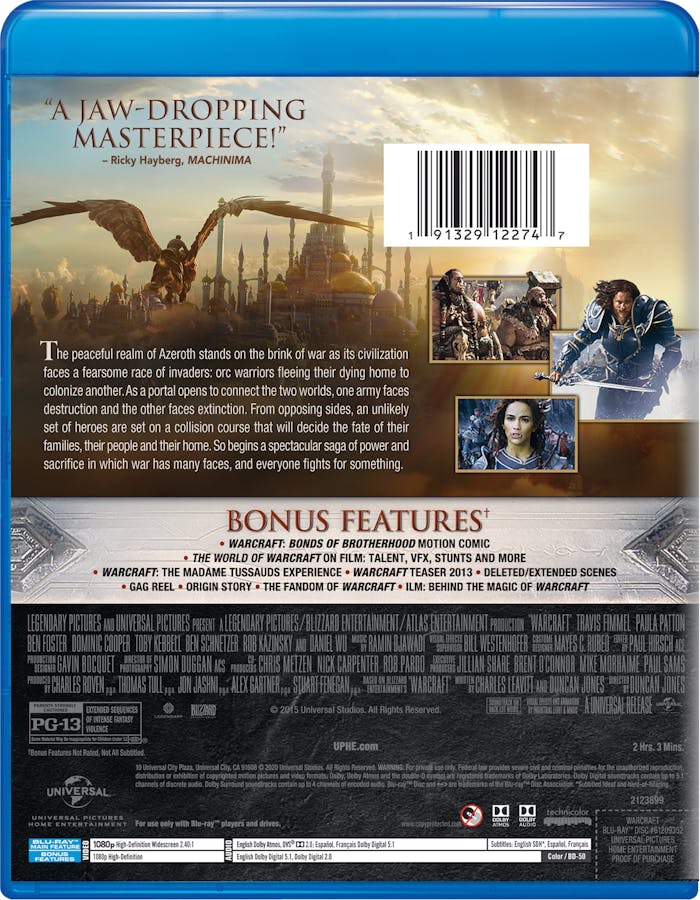 Warcraft: The Beginning (Blu-ray New Box Art) [Blu-ray]