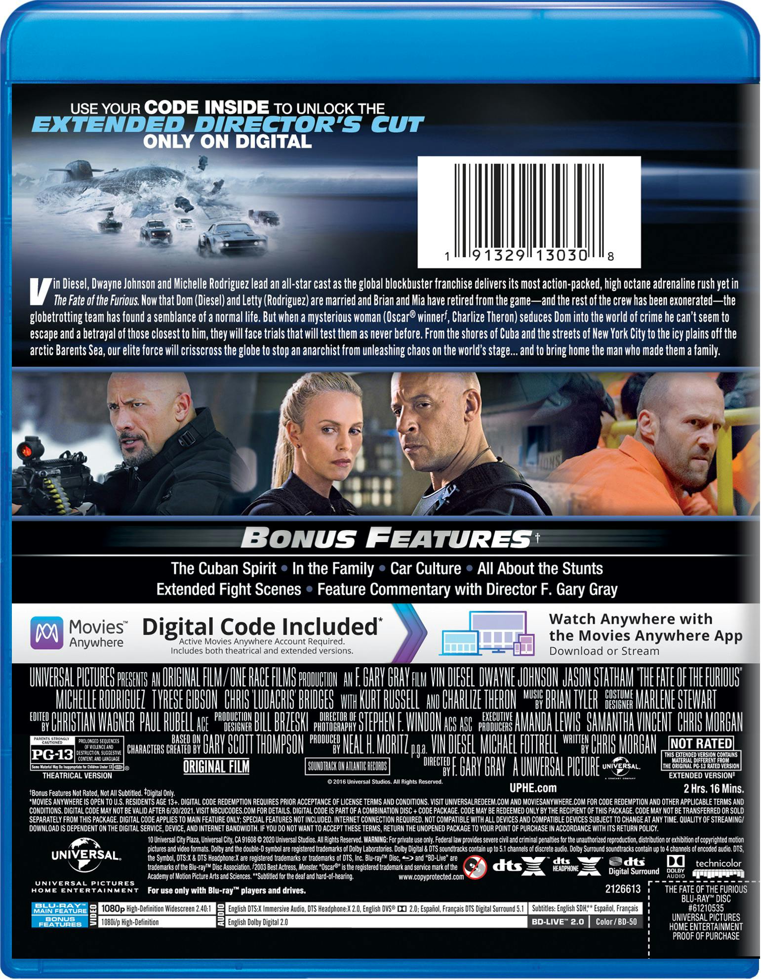 Buy Fast & Furious 8: The Fate of the Furious Digital Blu