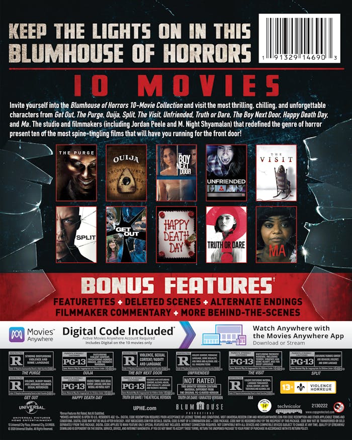 Blumhouse of Horrors 10-movie Collection (Blu-ray + Digital Copy) [Blu-ray]