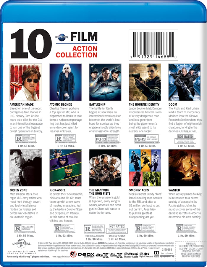 Universal 10-Film Action Collection (Blu-ray Set) [Blu-ray]