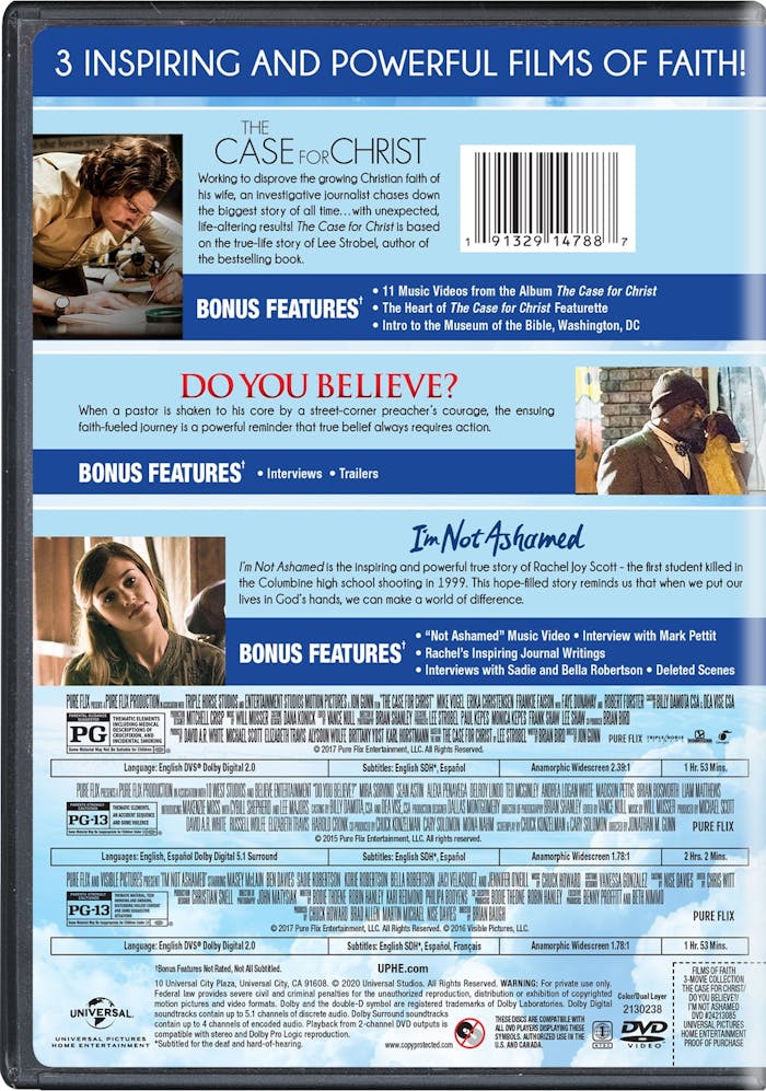 Films of Faith 3-Movie Collection (2020) (DVD Triple Feature) [DVD]