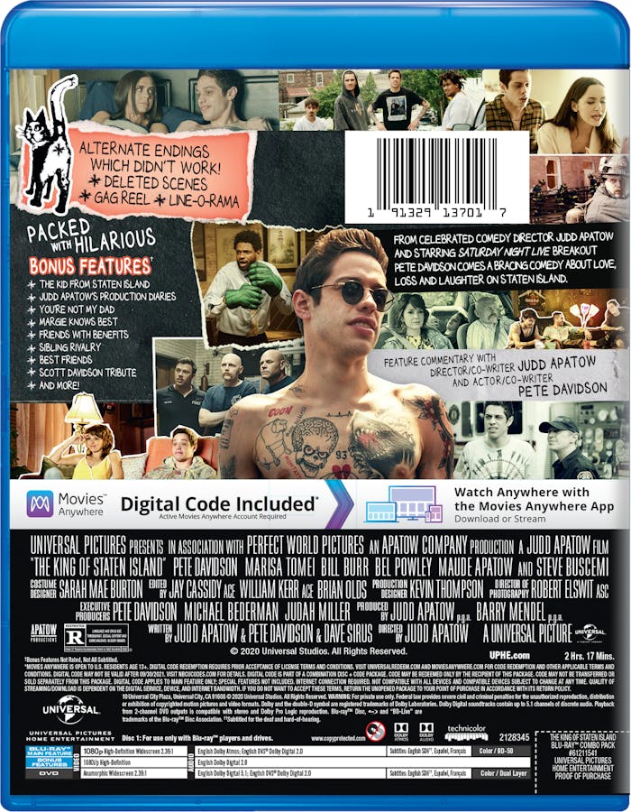 The King of Staten Island (DVD + Digital) [Blu-ray]