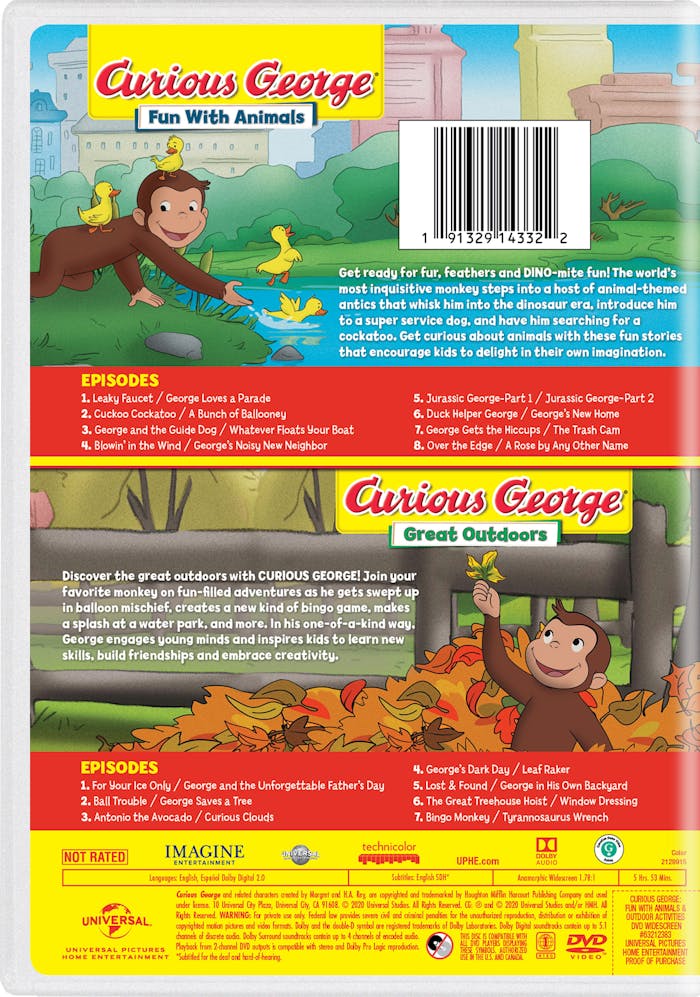 Curious George: Fun with Animals / Great Outdoors [DVD]