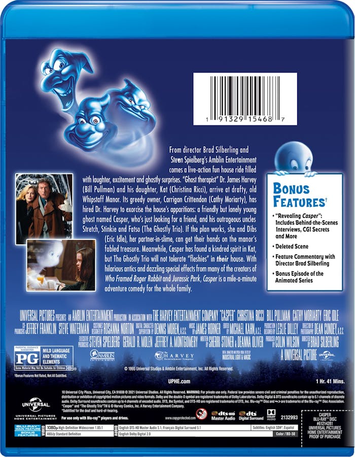 Casper (Blu-ray New Box Art) [Blu-ray]