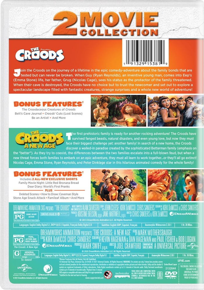 The Croods: 2 Movie Collection [DVD]