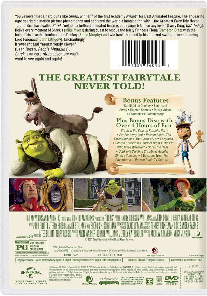 Shrek (20th Anniversary Edition) [DVD]