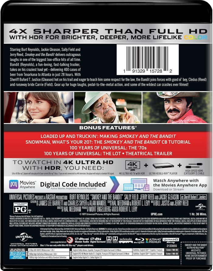 Smokey and the Bandit (4K Ultra HD + Blu-ray) [UHD]