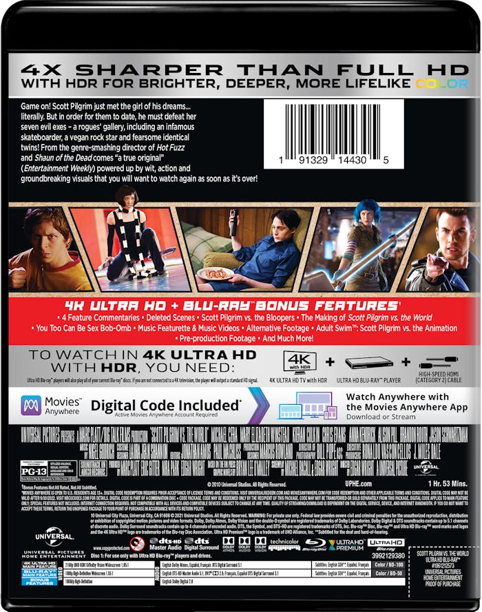 Scott Pilgrim Vs. The World (4K Ultra HD + Blu-ray) [UHD]