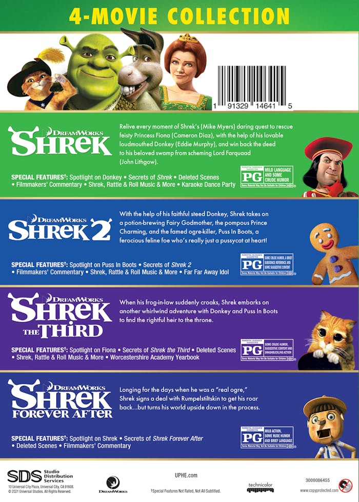 Shrek 4-Movie Collection - Iconic Moments Line Look (Anniversary Edition) [DVD]
