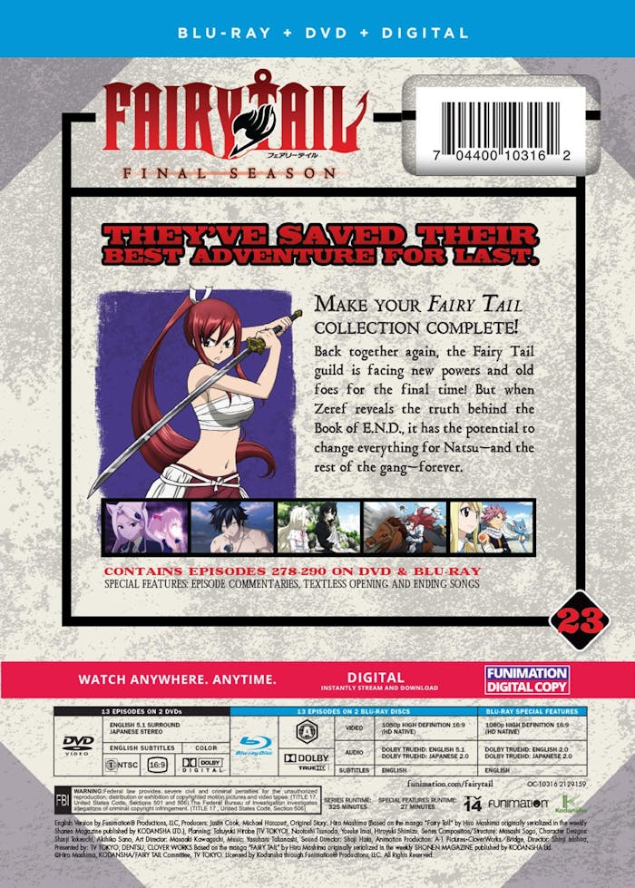 Fairy Tail: The Final Season - Part 23 (with DVD) [Blu-ray]