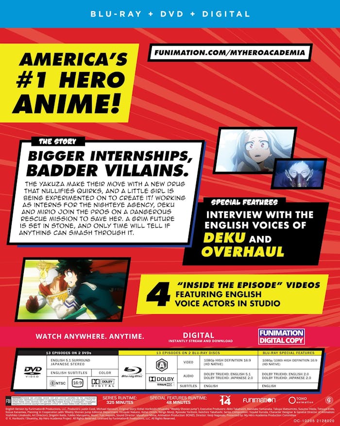 My Hero Academia: Season 4 Part 1 (Blu-ray + DVD)