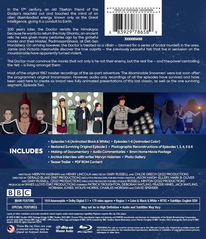 Doctor Who: The Abominable Snowmen [Blu-ray]