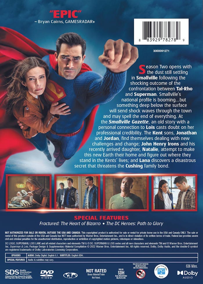 Superman & Lois: The Complete Second Season (Box Set) [DVD]