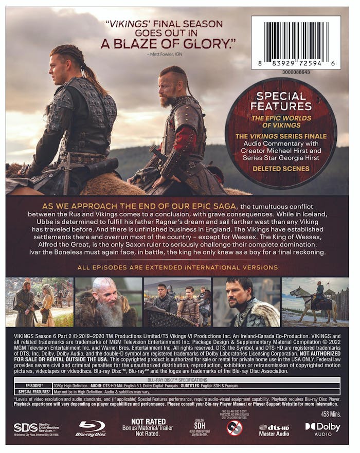 Vikings: Season 6 - Volume 2 (Box Set) [Blu-ray]