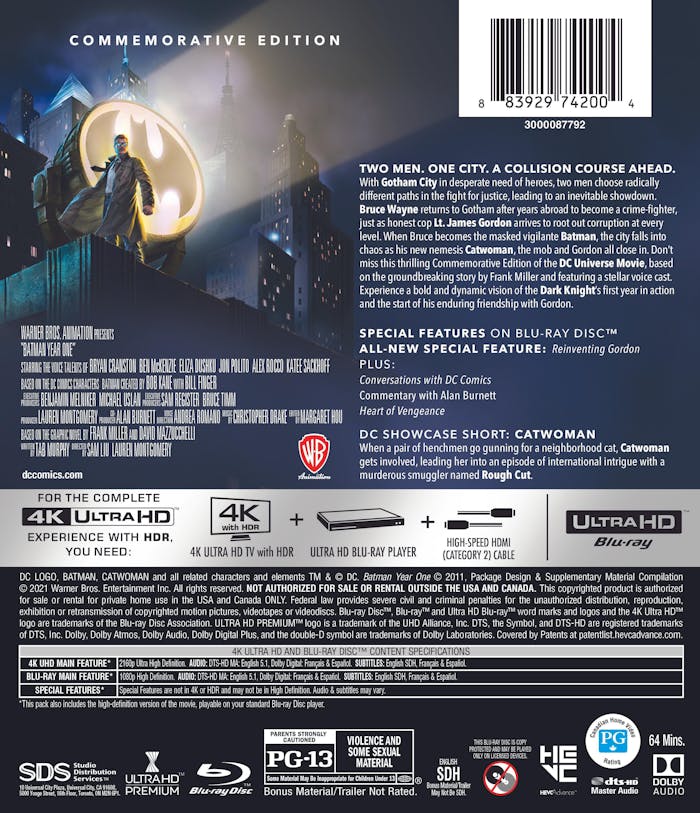 Batman: Year One (4K Ultra HD + Blu-ray) [UHD]