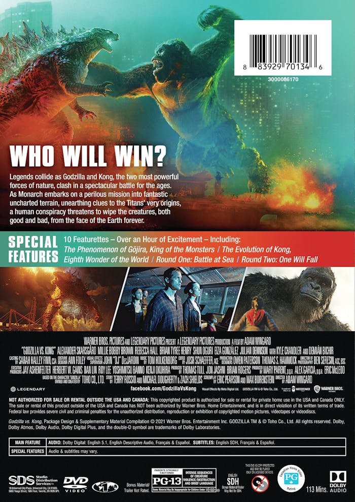Godzilla Vs Kong (Special Edition) [DVD]