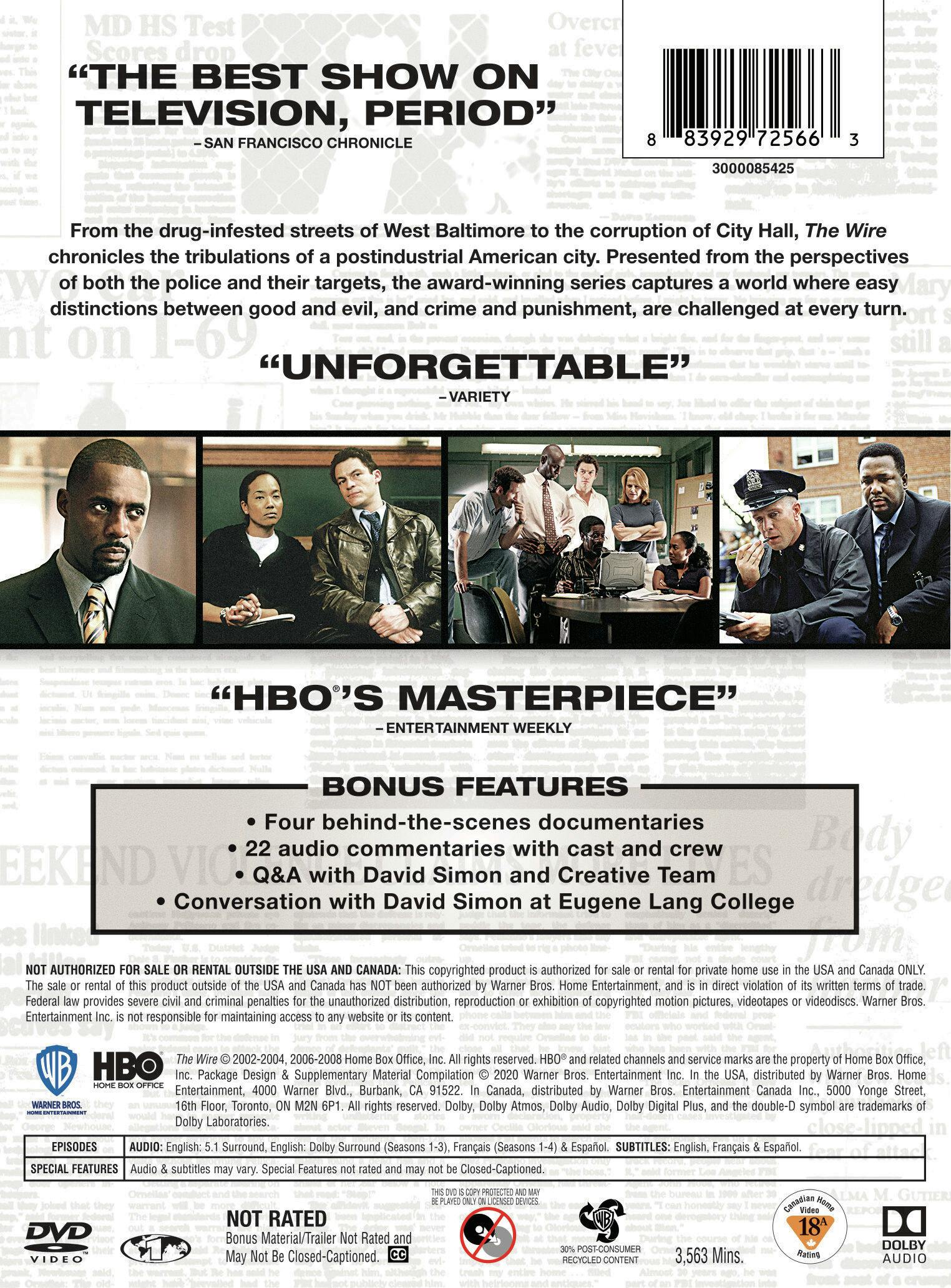 Buy The Wire: The Complete Series Box Set DVD | GRUV