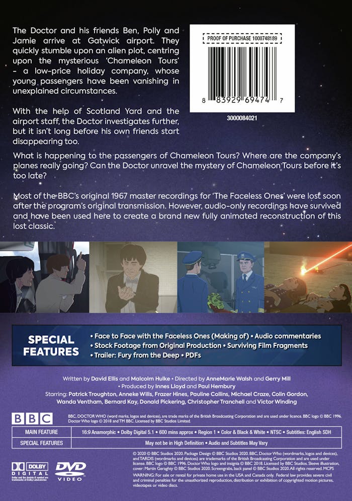Doctor Who: The Faceless Ones (Box Set) [DVD]