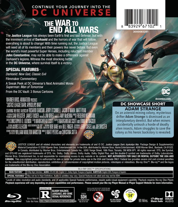 Justice League Dark: Apokolips War (with DVD) [Blu-ray]