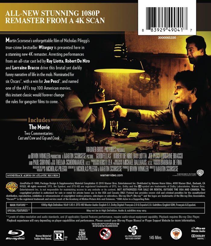 Goodfellas (25th Anniversary Edition) [Blu-ray]