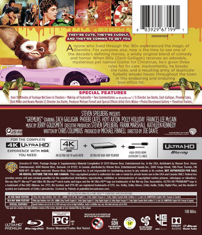 Gremlins (4K Ultra HD + Blu-ray) [UHD]