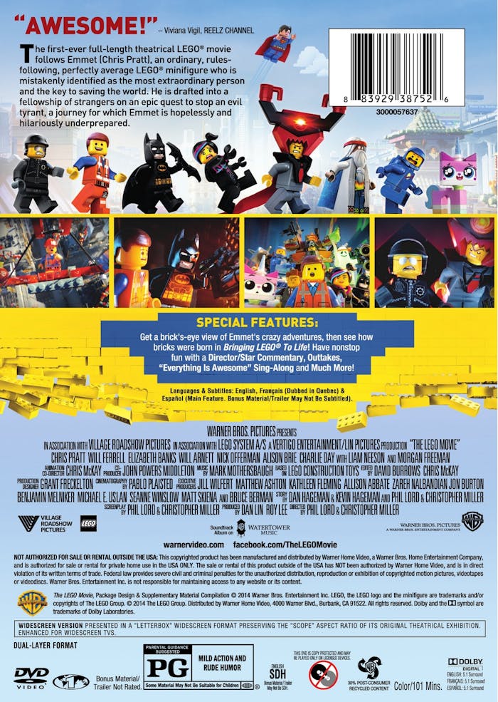 The LEGO Movie (DVD Special Edition) [DVD]