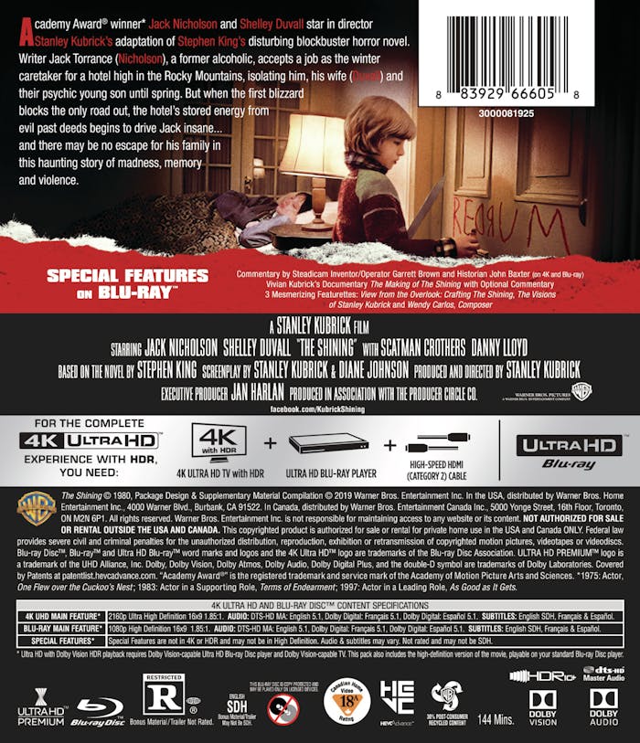 The Shining (4K Ultra HD + Blu-ray) [UHD]