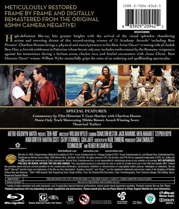 Ben-Hur (50th Anniversary Edition) [Blu-ray]