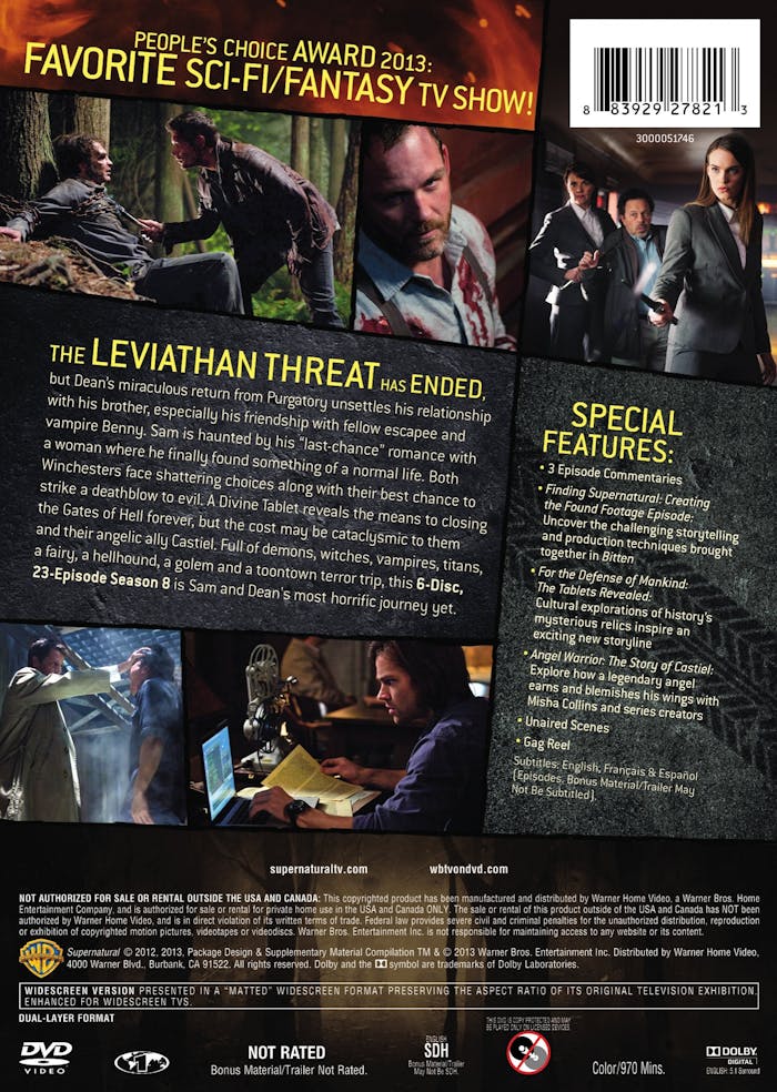 Supernatural: The Complete Eighth Season (Box Set) [DVD]