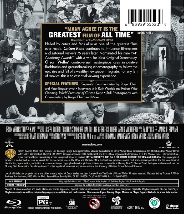 Citizen Kane (75th Anniversary Edition) [Blu-ray]