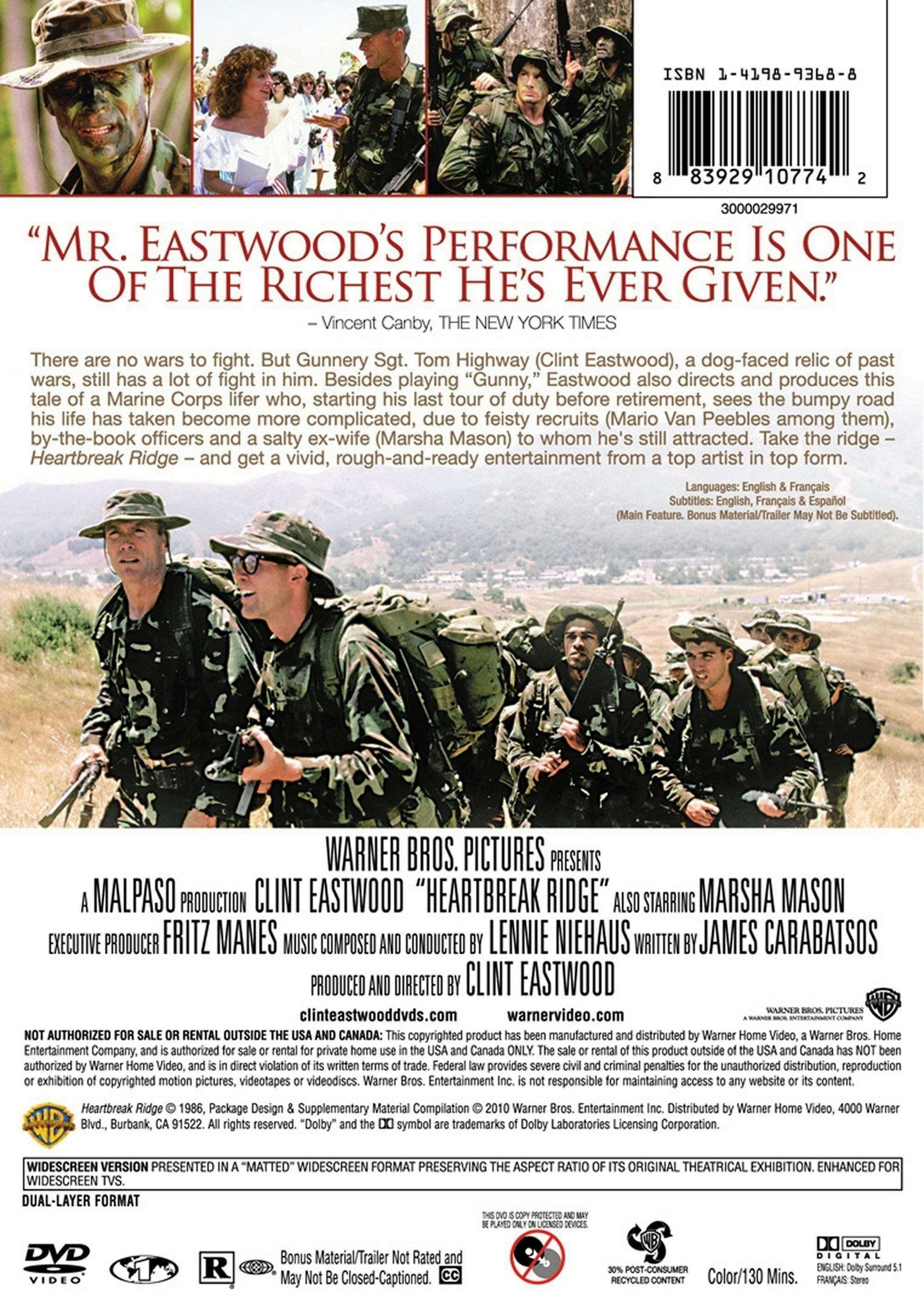 Buy Heartbreak Ridge DVD Widescreen DVD GRUV