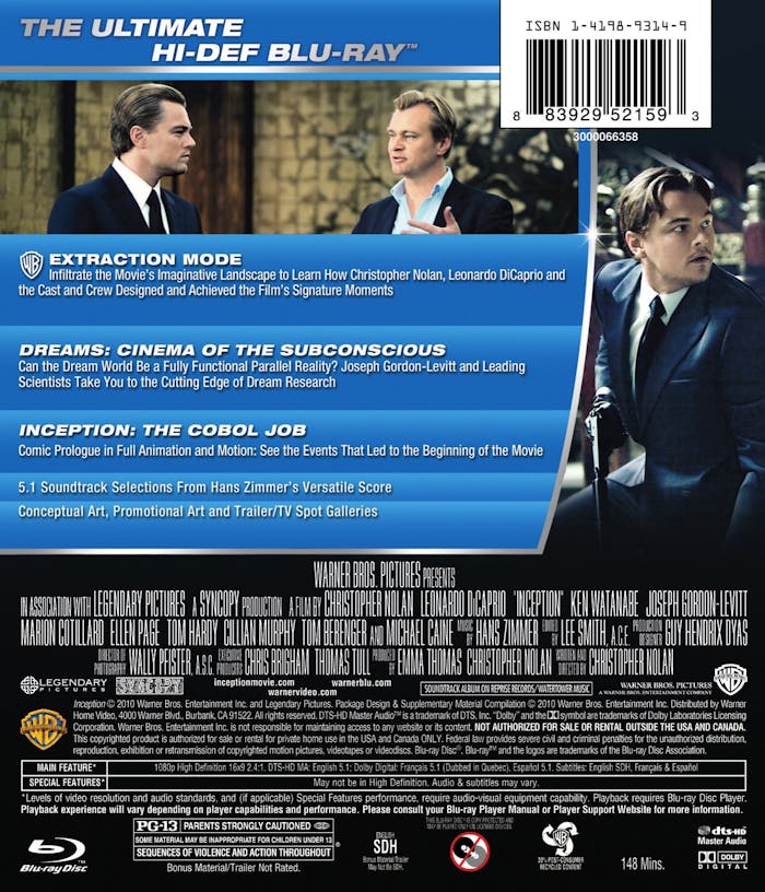 Inception (Blu-ray New Box Art) [Blu-ray]
