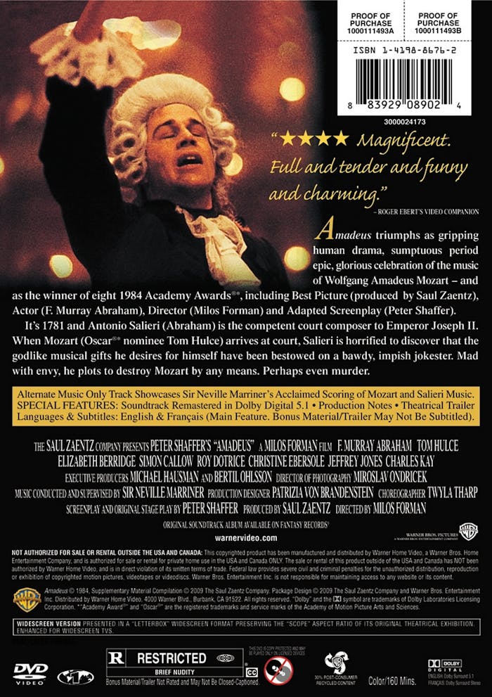 Amadeus (DVD New Packaging) [DVD]
