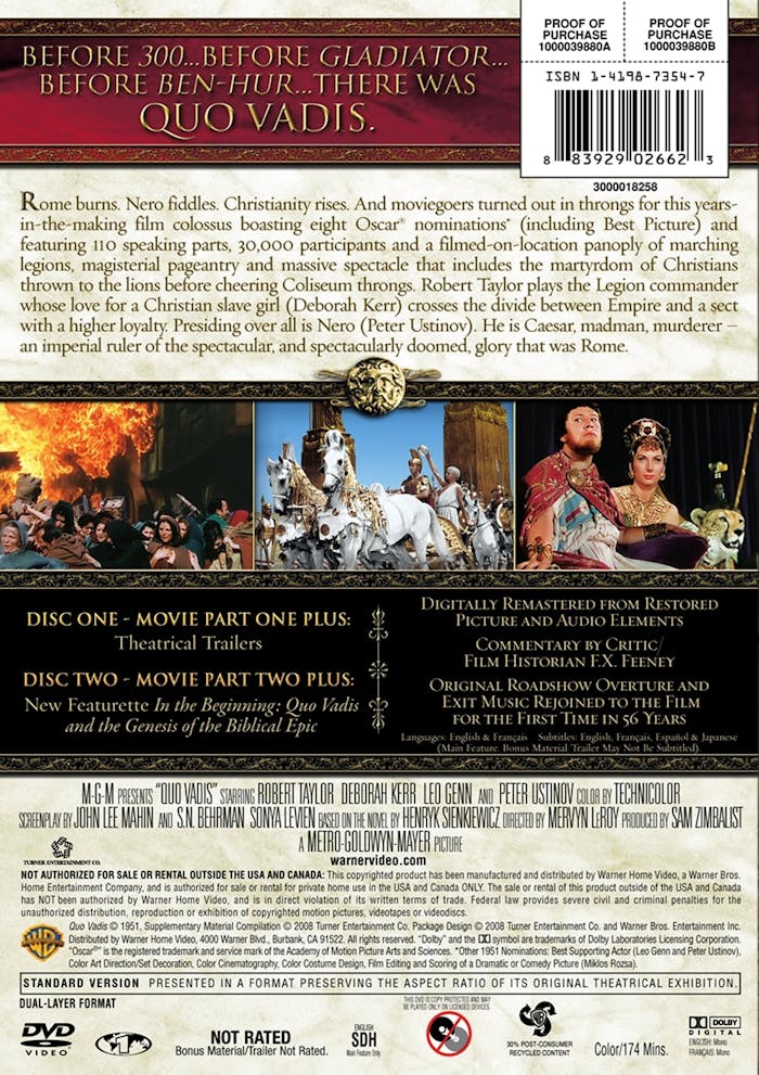 Quo Vadis (Special Edition) [DVD]