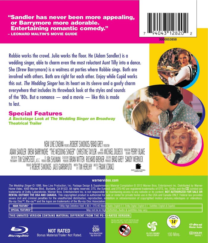 The Wedding Singer (Special Edition) [Blu-ray]
