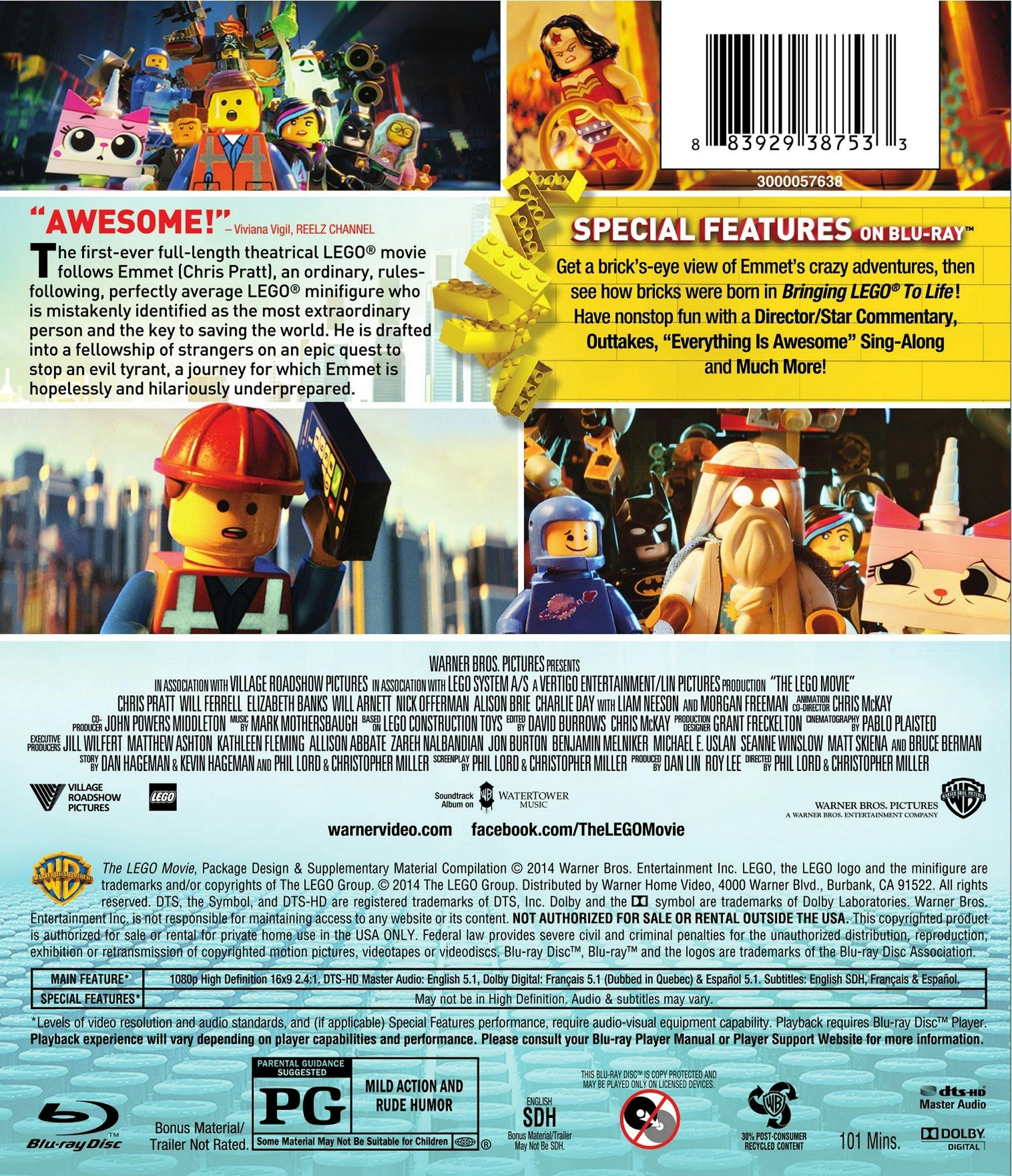 Buy The LEGO Movie Blu ray GRUV