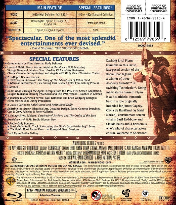 The Adventures of Robin Hood [Blu-ray]