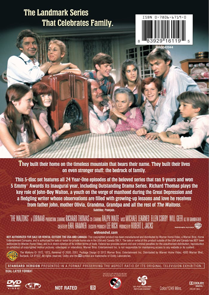 The Waltons: The Complete First Season (Box Set) [DVD]