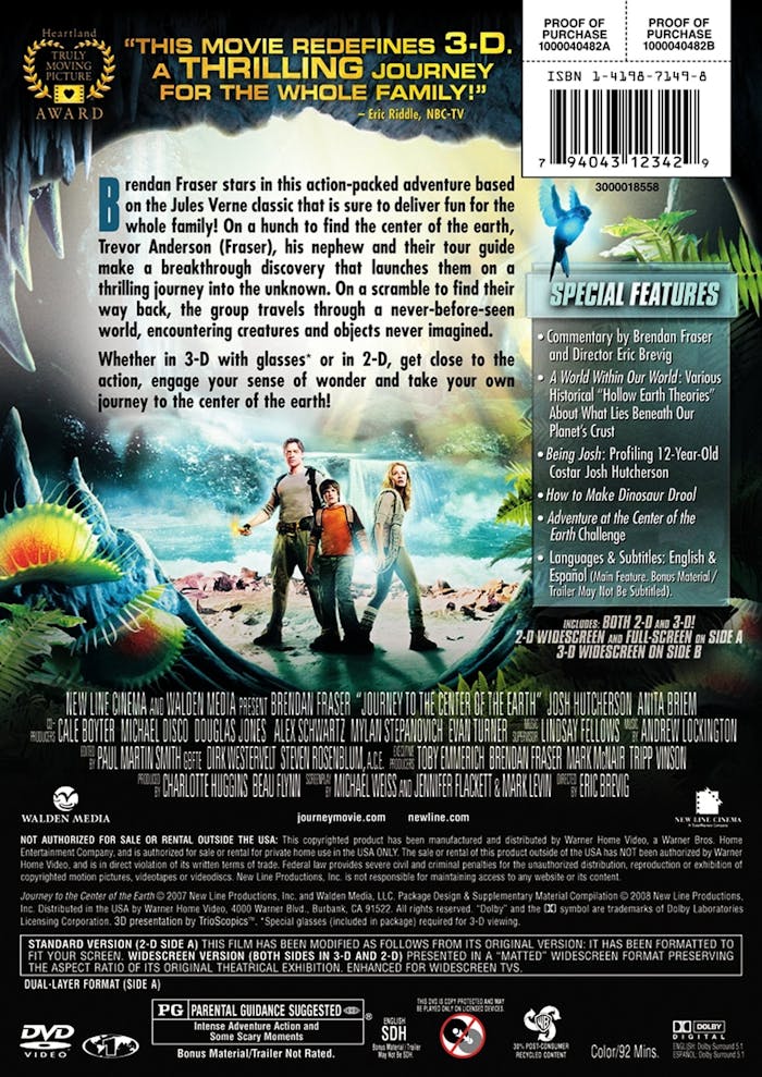 Journey to the Center of the Earth [DVD]