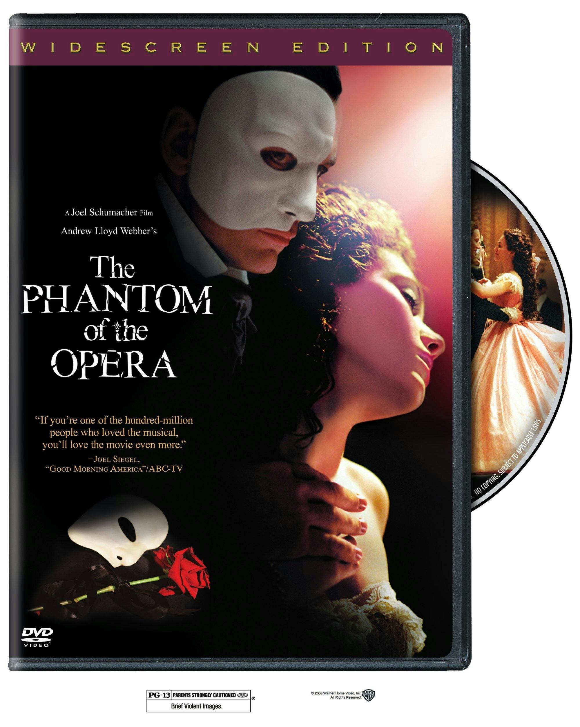 Buy The Phantom of the Opera DVD Widescreen DVD | GRUV