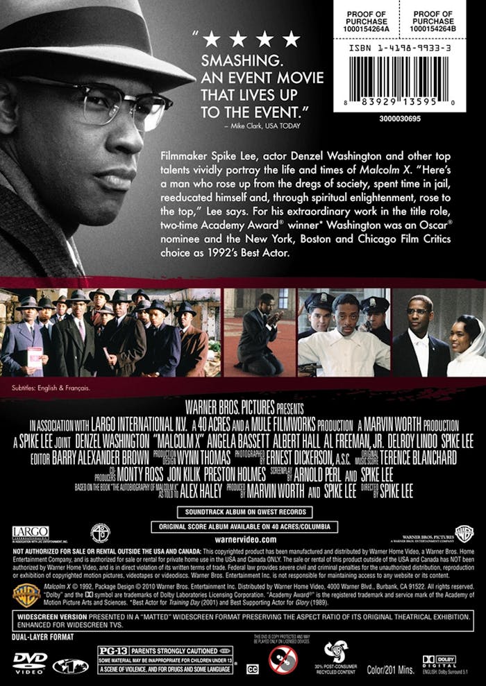 Malcolm X (DVD Widescreen) [DVD]