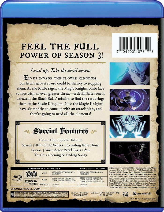Black Clover Season 1 DVD