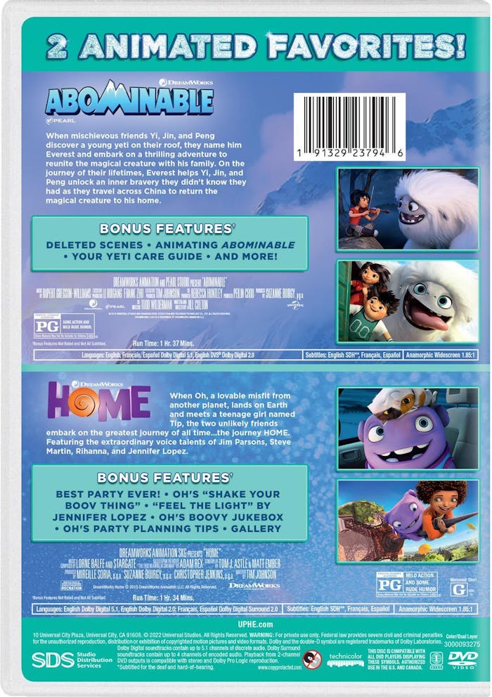 Abominable/Home [DVD]