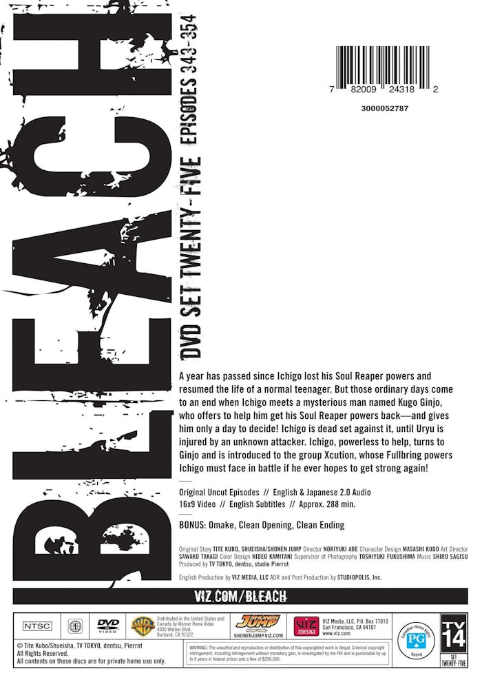 Bleach: Set 25 (Uncut) (Box Set) [DVD]