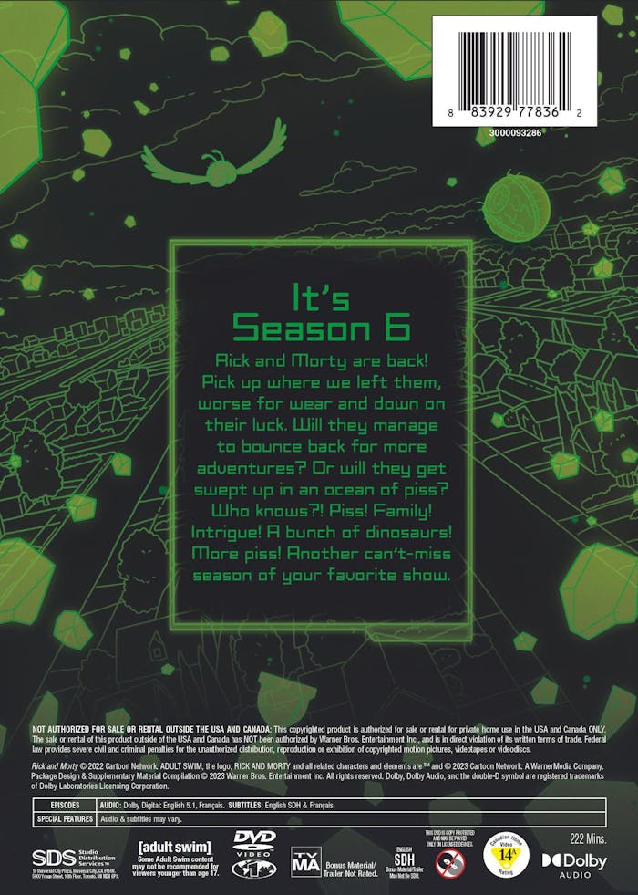 Rick and Morty: Season 6 [DVD]