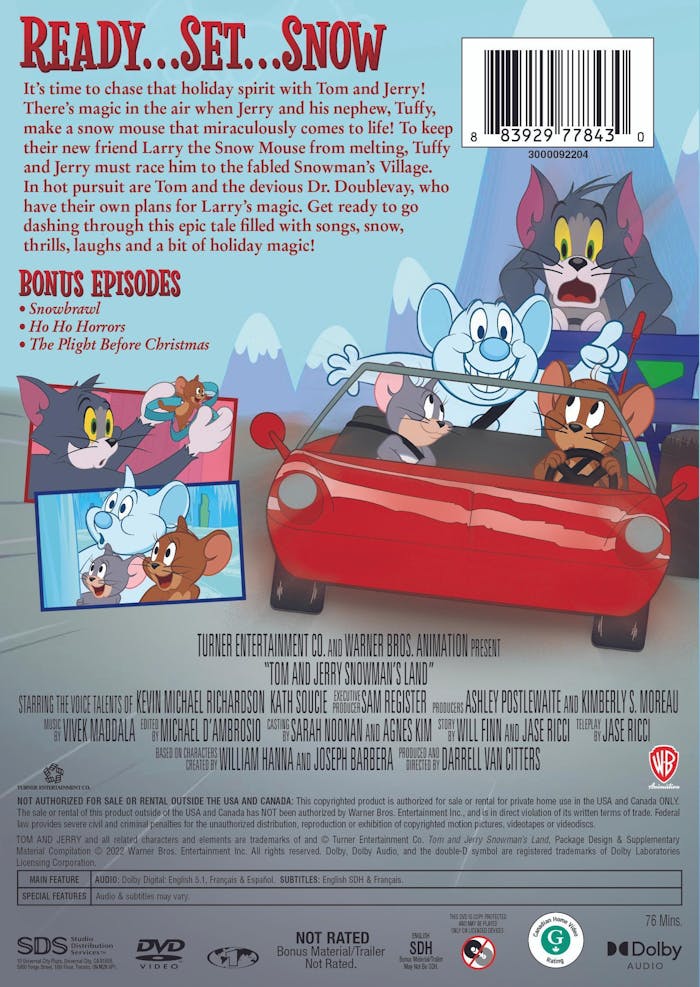Tom and Jerry: Snowman's Land [DVD]